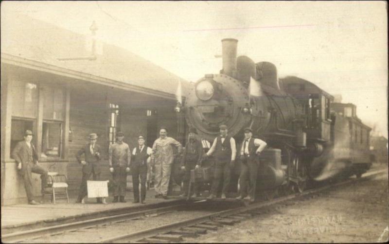 Waterville Cameo - Message Frpm Montgomery Minnesota Cancel? RPPC c1910