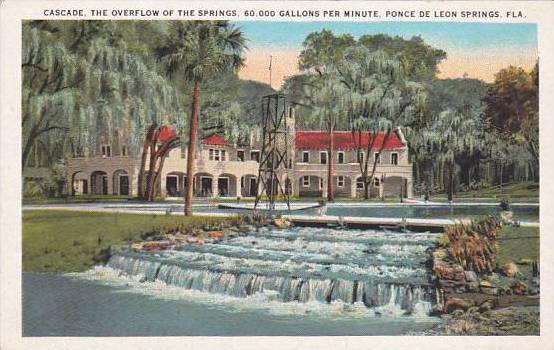 Florida Ponce De Leon Springs Cascade The Overflow Of The Springs