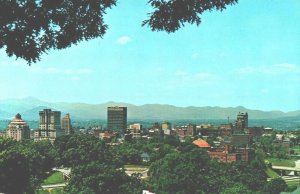 USA Asheville North Carolina From Beaucatcher Mountain Chrome Postcard 04.04