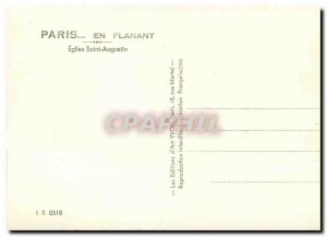 Postcard Moderne in Paris Flannant Augustine Church