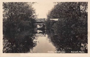 Silver Springs New York Silver Lake Outlet Burnell Real Photo Postcard AA50731