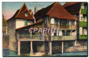 Old Postcard Salies de Bearn Old Houses