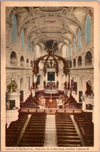 Canada Quebec Interior Of The Basilica 1951