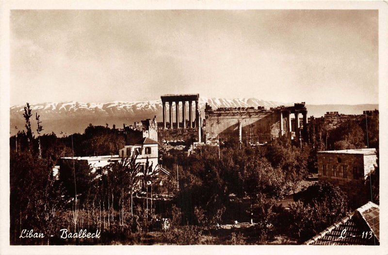 BT16149 Baalbeck liban lebanon real photo