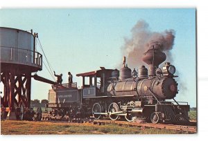 Scott Arkansas AR Vintage Postcard Scott & Bearskin Lake Railway Woodburner No 1