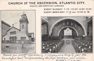 Atlantic City New Jersey Church Of The Ascension, Undivided Back, PC U18400