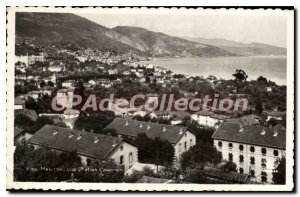 Old Postcard Menton general view