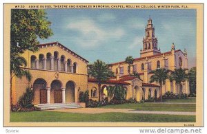 Annie Russel Theatre & Knowles Memorial Chapel, Rollins College, Winter Park,...