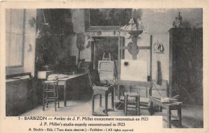 br107379 barbizon atelier de j f millet exactement reconstitue en 1923 france