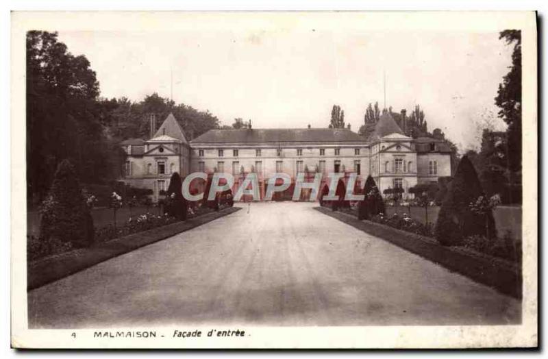 Old Postcard Malmaison Facade of & # 39entree