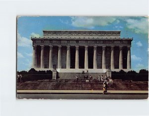 Postcard Lincoln Memorial Washington District of Columbia USA