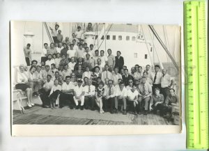 476537 USSR 1973 year 16 Atlantic voyage on the ship Lebedev Vintage PHOTO