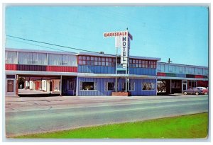 1954 Barksdale Motel Exterior Roadside Bossier City Louisiana LA Posted Postcard