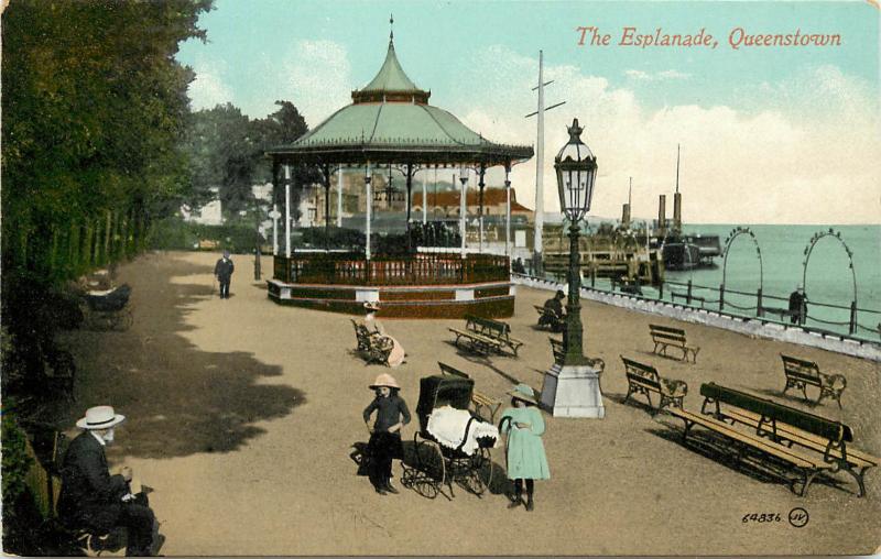 Vintage Postcard The Esplanade Queenstown Southern Ireland, County Cork, Ireland