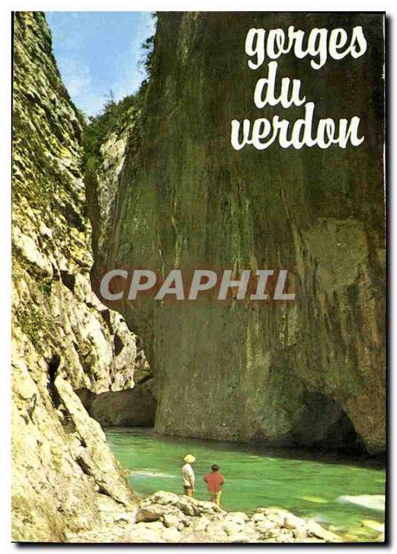 Modern Postcard Gorges of Verdon High Provence Var Alps one of the most magni...