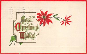 Christmas 1916 light postal marking on front