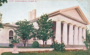 Vintage Postcard Custis-Lee Mansion House Arlington Virginia VA Home of G. Wash.