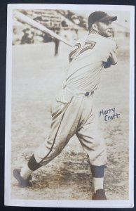 Mint USA Real Picture Postcard Baseball Player Harry Craft