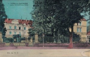 France Lons Le Saunier Lycée Rouget de Lisle Vintage Postcard 02.99