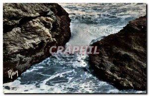 Cross of Life Postcard Old Wave on the coast