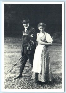 SIGMUND FREUD and daughter ANNA in Dolomite 1913 ~   4x6 Repro Postcard