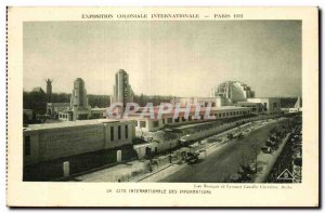 Old Postcard International Colonial Exposition Paris 1931 Cite Internationale...