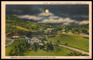 Indian School by Moonlight, Cherokee, NC