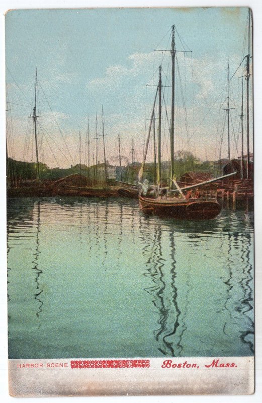 Boston, Mass, Harbor Scene