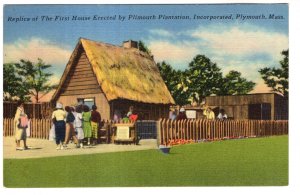 Replica of First House Erected by Plymouth Plantation Plymouth, Massachusetts