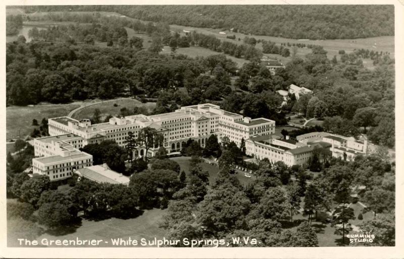 WV - White Sulphur Springs. The Greenbrier - RPPC