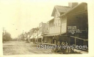 Real Photo - West Side Water St - Albany, Wisconsin