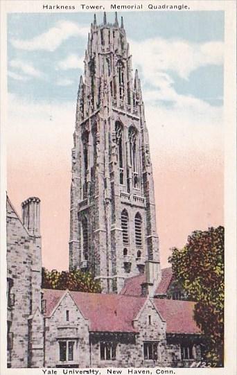 Connecticut New Haven Harkness Tower Memorial Quadrangle Yale University