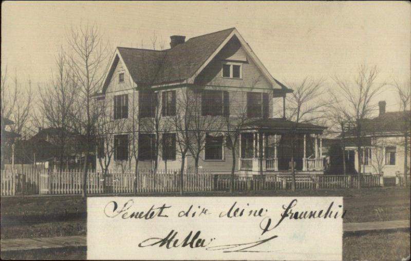 Home - Elkton SD Cancel Sent to Castlewood SD 1907 Real Photo Postcard