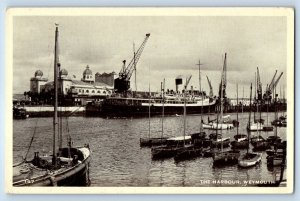 Dorset England Postcard The Harbour Weymouth c1920's Antique Unposted