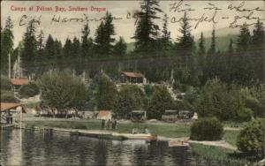 Southern Oregon - Camps at Pelican Bay c1910 Postcard