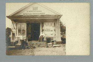 Jackson PENNSYLVANA RPPC c1910 GENERAL STORE E.W. Pickering GHOST TOWN Montrose