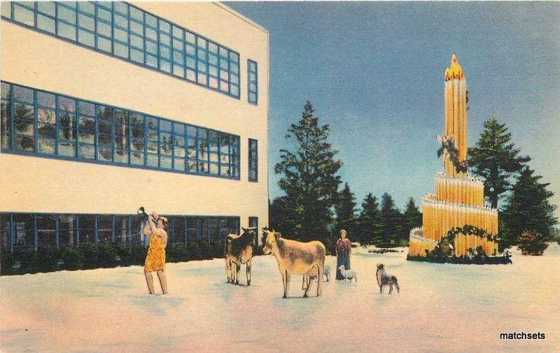 1940s Providence Rhode Island Christmas Calart Building Colorpicture 2802