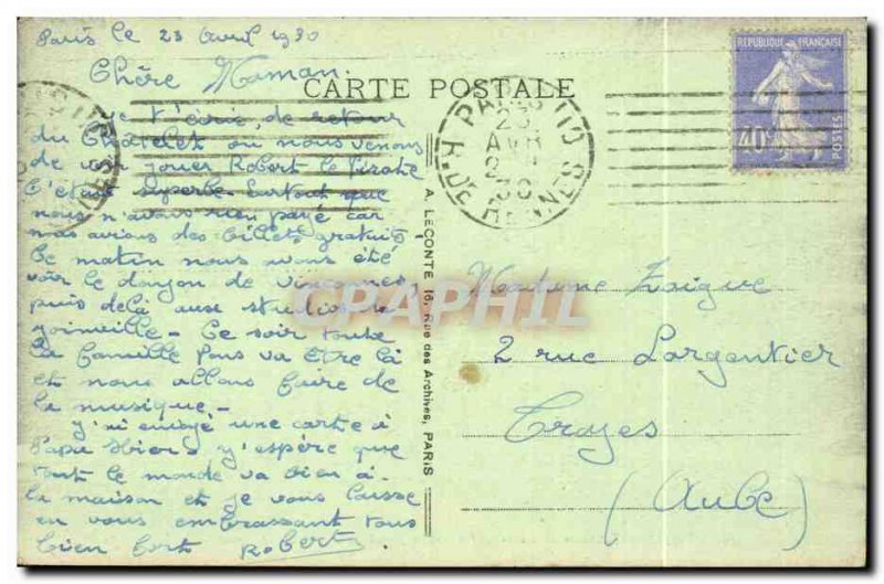 Paris 5 - Pantheon and Rue Soufflot - Old Postcard