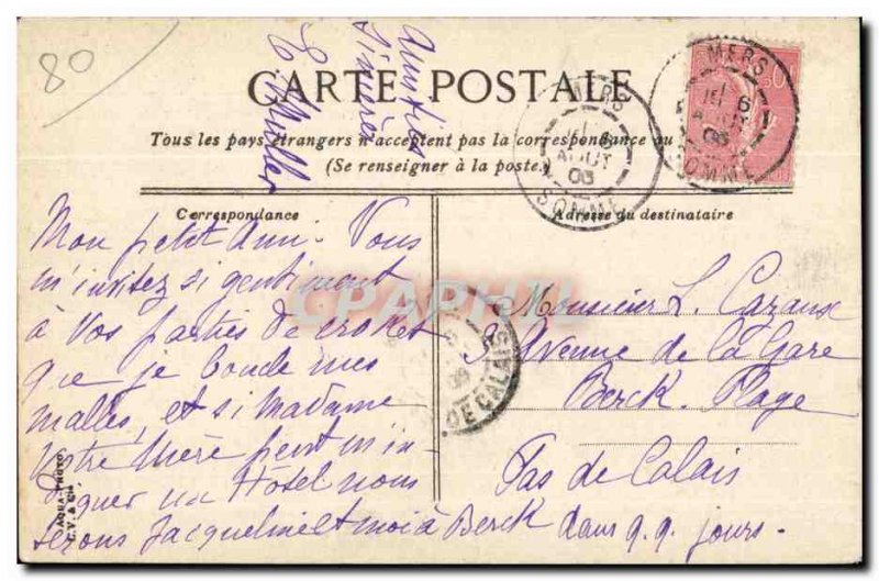 Old Postcard General view Seas has a straight