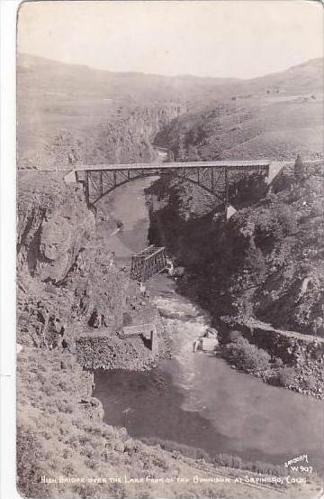 Colorado High Bridge Over The Lake Fork Of The Gunnison At Sapinero Sanborn R...