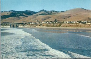 View of Pismo Beach, CA Vintage Postcard Y70