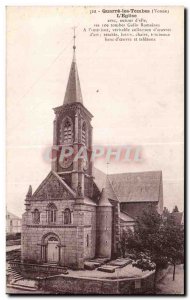 Old Postcard Quarre the Tembes The Church