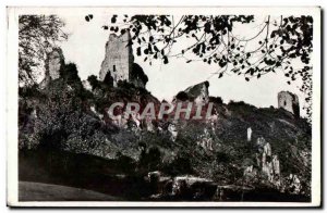 Old Postcard Crozant (Creuse) Ruins of the Chateau