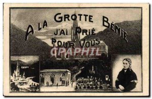 Old Postcard A Cave Benie J & # 39ai Pray For You Lourdes