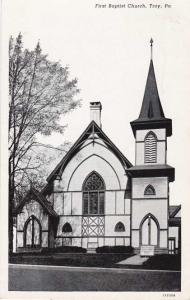 First Baptist Church - Troy PA, Pennsylvania - pm 1948 - WB