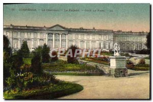 Old Postcard Compiegne Chateau La Riviera read Facade Park