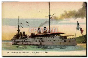 Postcard Old Glory Boat