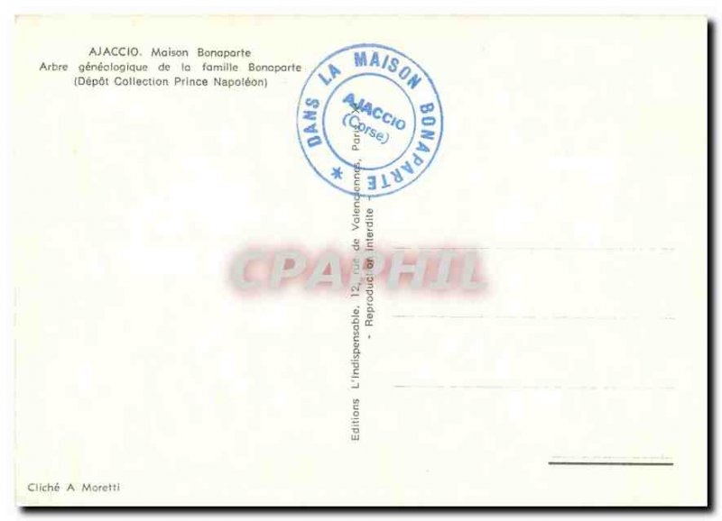 Modern Postcard Ajaccio Maison Bonaparte