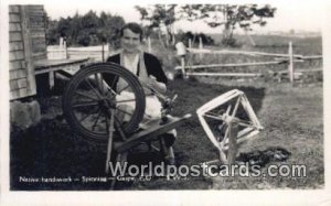 Native Handiwork, Spinning Gaspe, PQ Canada Unused 