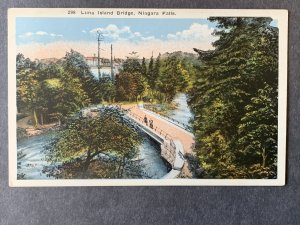 Luna Island Bridge Niagara Falls NY Litho Postcard H1245085550